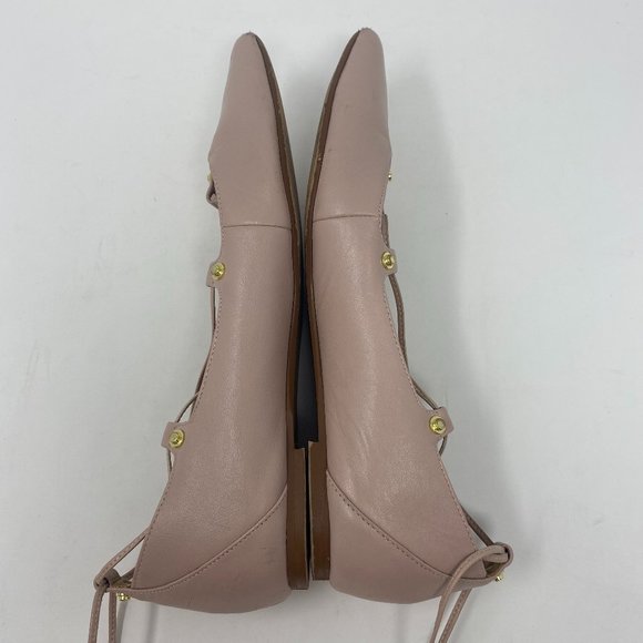 Halogen Owen Leather Lace-Up Flat Women Size 8M - Picture 9 of 15